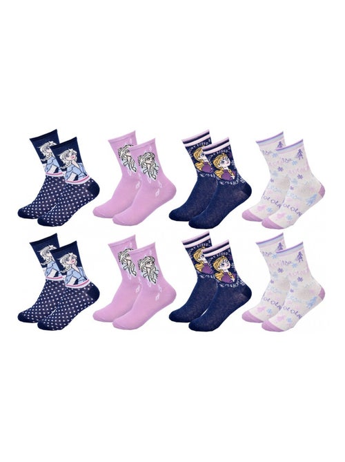 Pack de 8 meias rapariga LA REINE DES NEIGES - Kiabi Pack de 8 meias rapariga LA REINE DES NEIGES - Kiabi