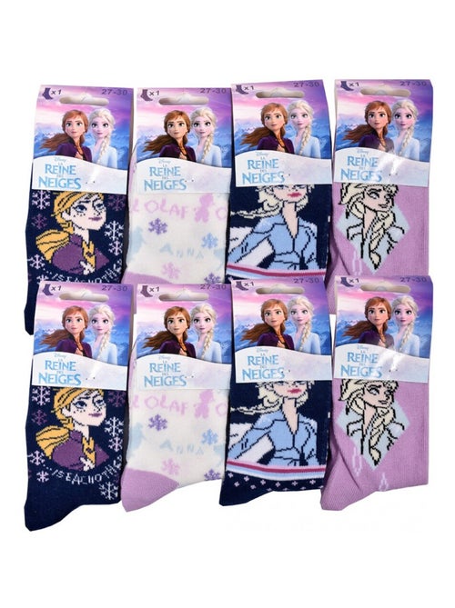 Pack de 8 meias rapariga LA REINE DES NEIGES - Kiabi Pack de 8 meias rapariga LA REINE DES NEIGES - Kiabi
