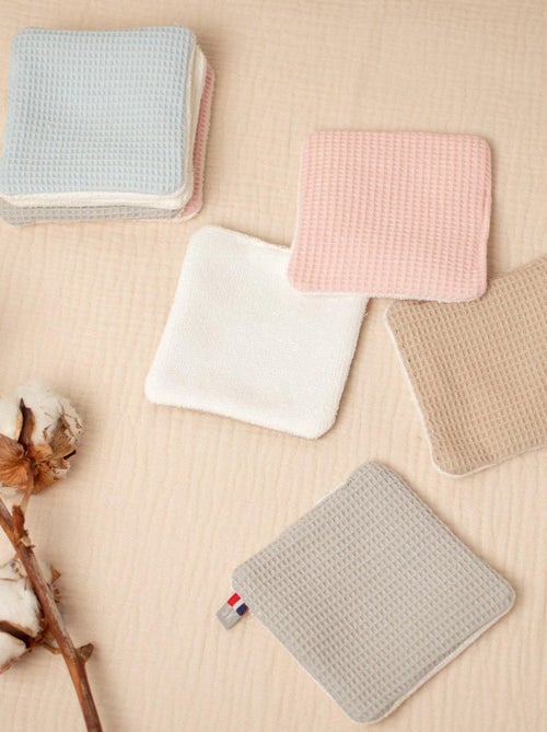 Pack de 8 toalhitas reutilizáveis de bambu e algodão | sevira kids - Kiabi