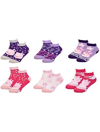 Pack de 9 meias criança Peppa Pig fantasia sortido