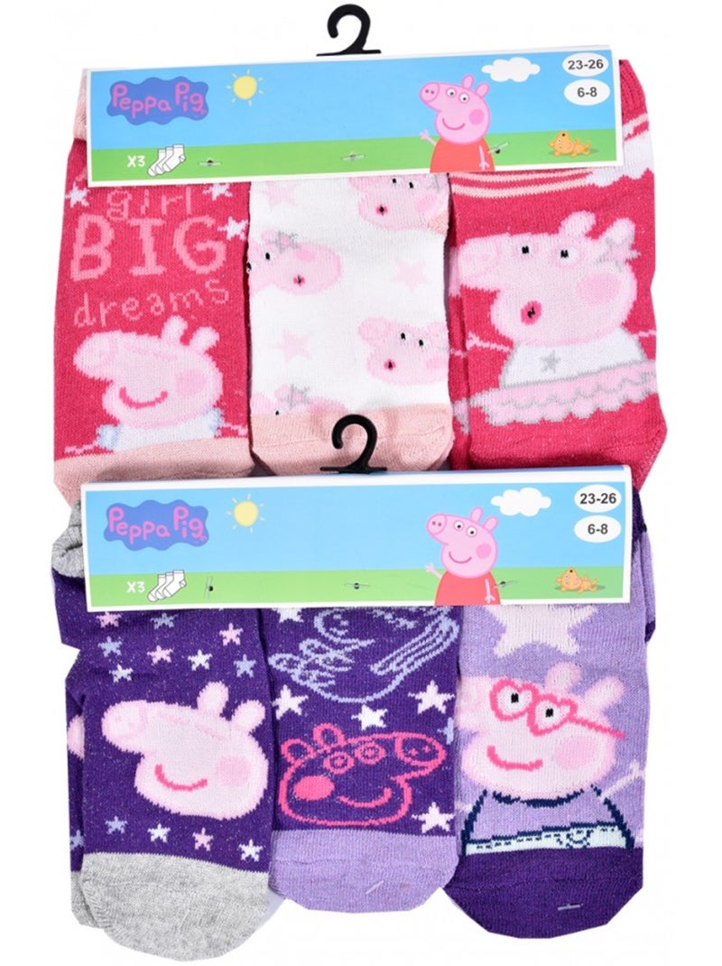 Pack de 9 meias criança Peppa Pig fantasia sortido Multicolorido - Kiabi