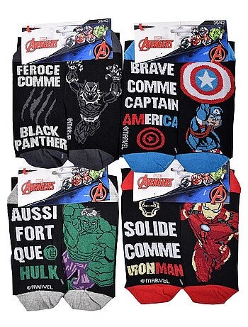 Pack de 9 Meias Homem AVENGERS