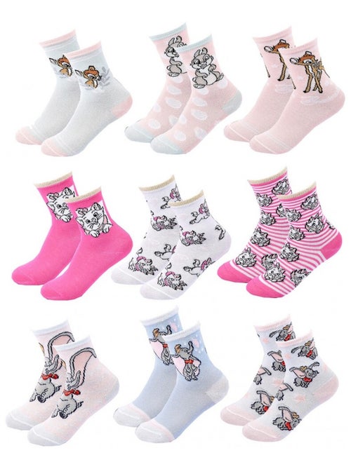 Pack de 9 Meias Rapariga DISNEY CLASSIC - Kiabi Pack de 9 Meias Rapariga DISNEY CLASSIC - Kiabi