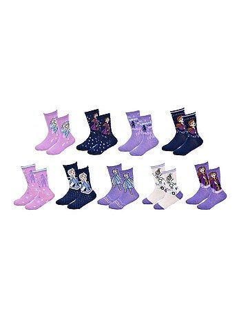 Pack de 9 Meias Rapariga LA REINE DES NEIGES