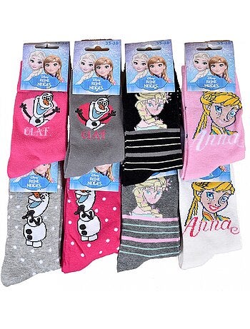 Pack de 9 Meias Rapariga LA REINE DES NEIGES