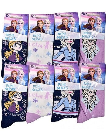 Pack de 9 Meias Rapariga LA REINE DES NEIGES