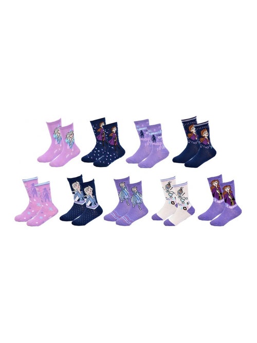 Pack de 9 Meias Rapariga LA REINE DES NEIGES - Kiabi