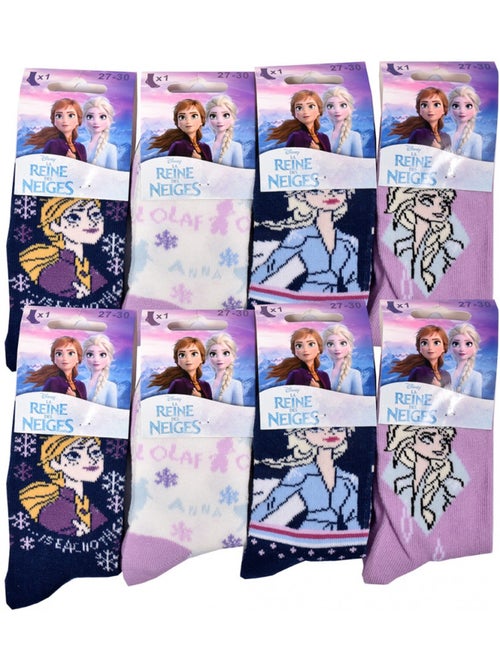 Pack de 9 Meias Rapariga LA REINE DES NEIGES - Kiabi