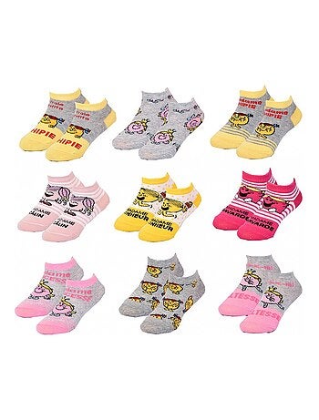 Pack de 9 Meias Rapariga MONSIEUR MADAME