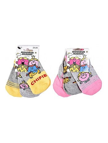 Pack de 9 Meias Rapariga MONSIEUR MADAME