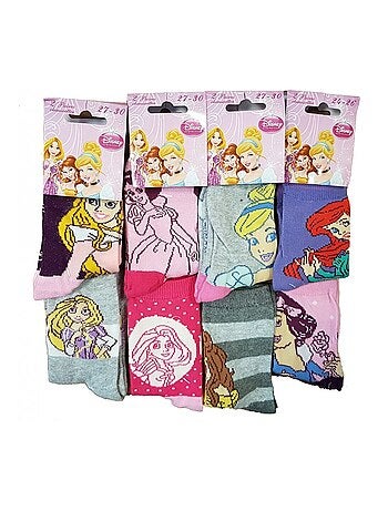 Pack de 9 meias rapariga PRINCESAS DISNEY