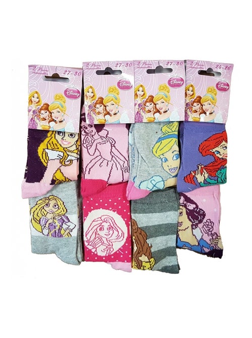 Pack de 9 meias rapariga PRINCESAS DISNEY - Kiabi