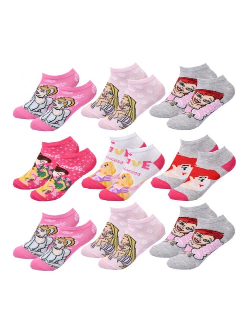 Pack de 9 meias rapariga PRINCESAS DISNEY - Kiabi Pack de 9 meias rapariga PRINCESAS DISNEY - Kiabi