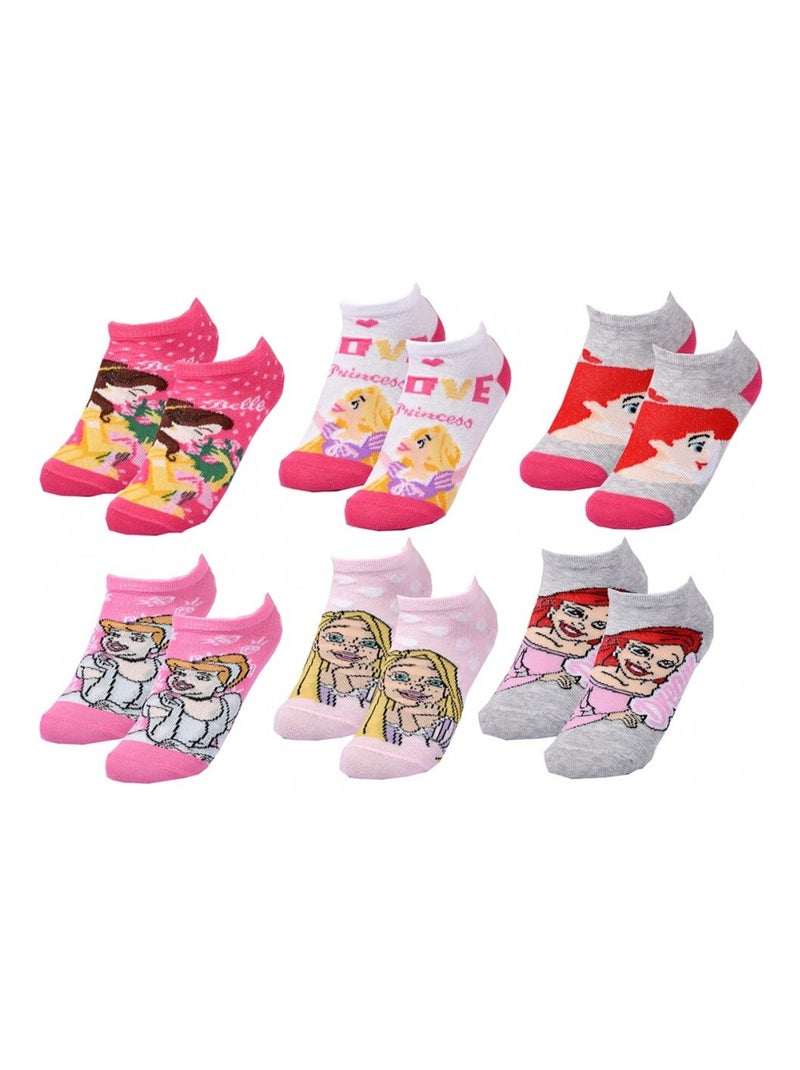 Pack de 9 meias rapariga PRINCESAS DISNEY Multicolorido - Kiabi