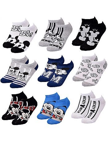 Pack de 9 Meias Rapaz DISNEY MICKEY MOUSE