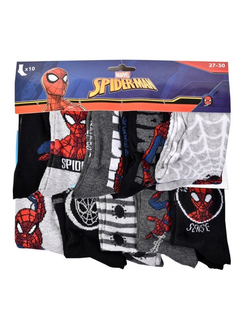 Pack de 9 Meias Rapaz DISNEY SPIDERMAN - Kiabi Pack de 9 Meias Rapaz DISNEY SPIDERMAN - Kiabi