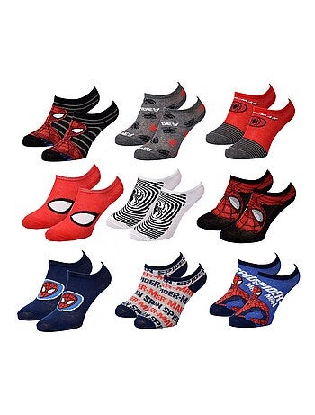 Pack de 9 Meias Rapaz DISNEY SPIDERMAN