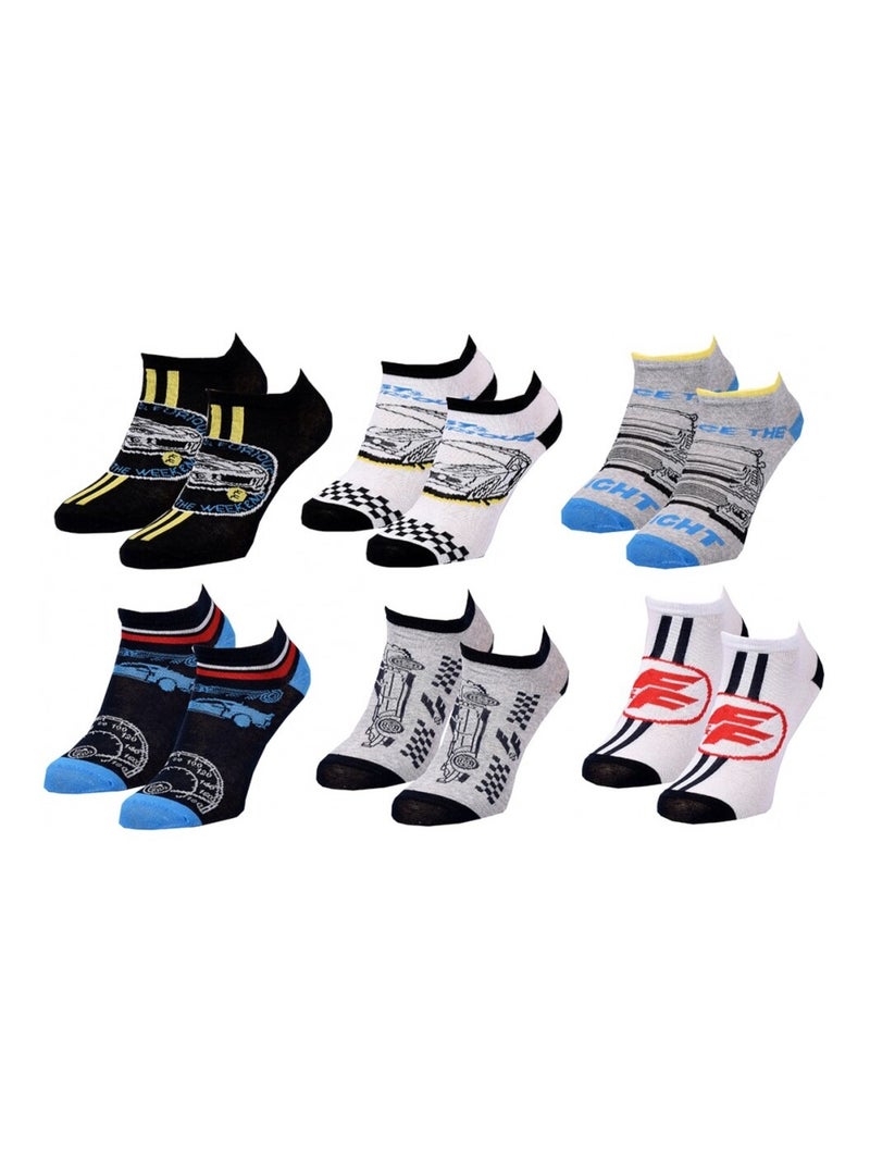 Pack de 9 Meias Rapaz FAST AND FURIOUS Azul Azul-marinho Cinza - Kiabi