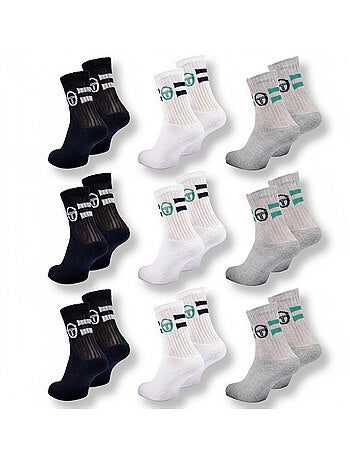 Pack de 9 Pares Meias Criança Tennis Crew SERGIO TACCHINI