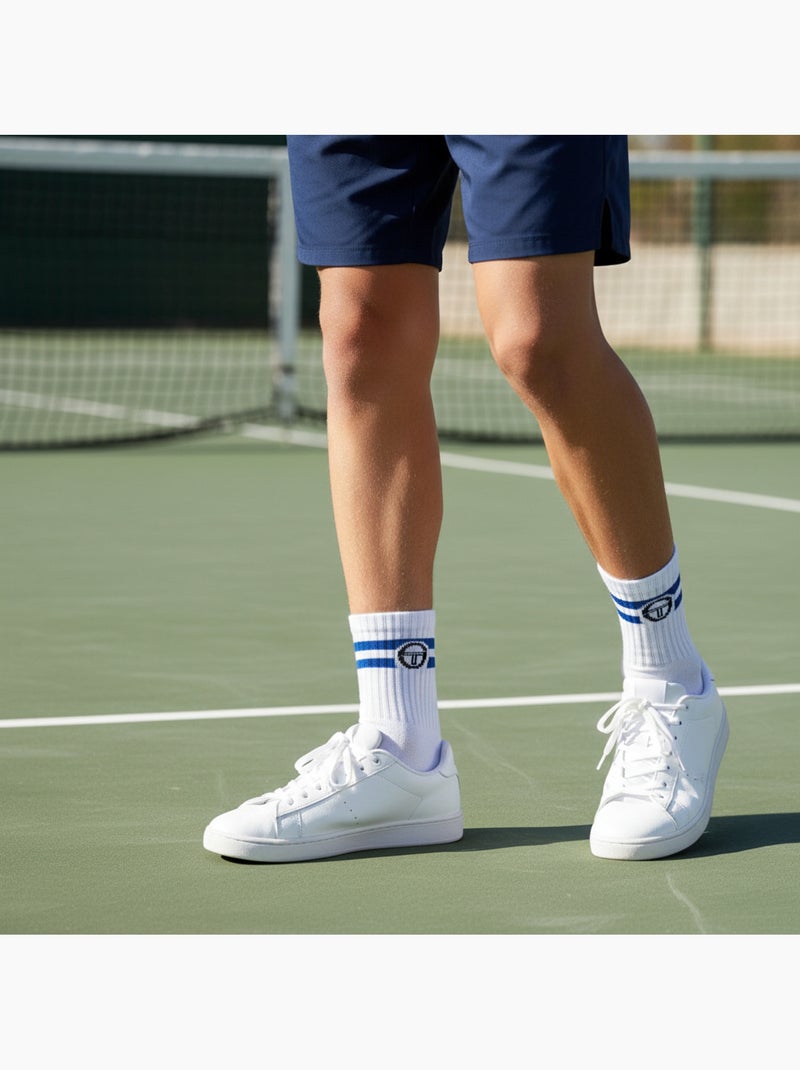 Pack de 9 Pares Meias Criança Tennis Crew SERGIO TACCHINI Preto - Kiabi