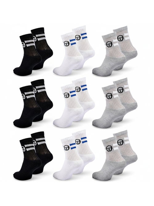 Pack de 9 Pares Meias Criança Tennis Crew SERGIO TACCHINI - Kiabi Pack de 9 Pares Meias Criança Tennis Crew SERGIO TACCHINI - Kiabi