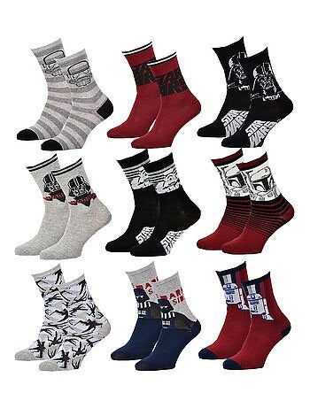 Pack de 9 Pares Meias Rapaz DISNEY STAR WARS