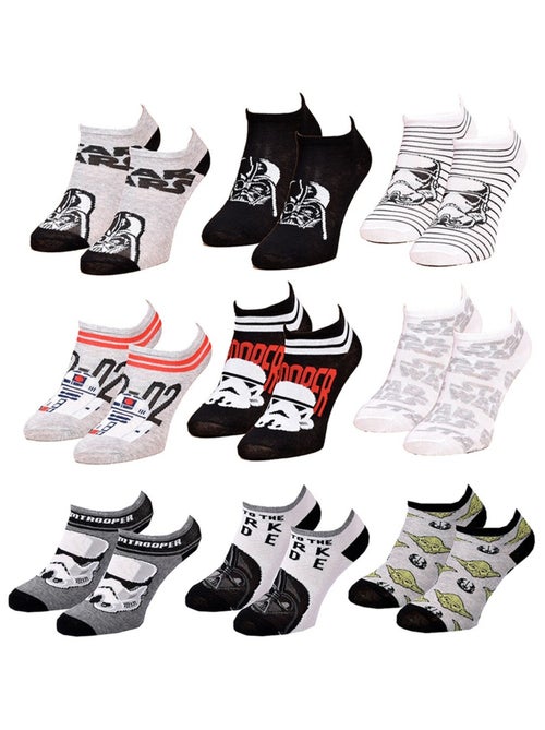Pack de 9 Pares Meias Rapaz DISNEY STAR WARS - Kiabi Pack de 9 Pares Meias Rapaz DISNEY STAR WARS - Kiabi