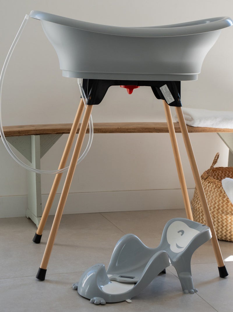 Pack de banho 5 em 1 thermobaby vasco com suporte e termómetro Azul - Kiabi