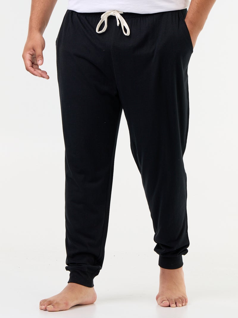 Pack de calças de pijama em jersey Preto - Kiabi