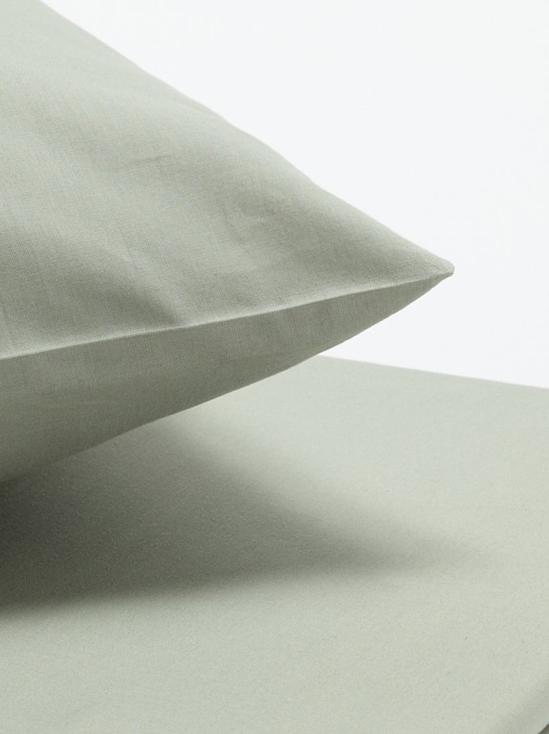 Pack de cama para 1 pessoa - Capa de edredão + 1 fronha Verde - Kiabi