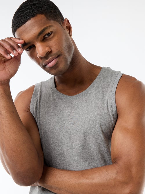 Pack de camisolas de alças em malha jersey - 2 peças - Kiabi