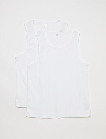 Pack de camisolas de alças em malha jersey