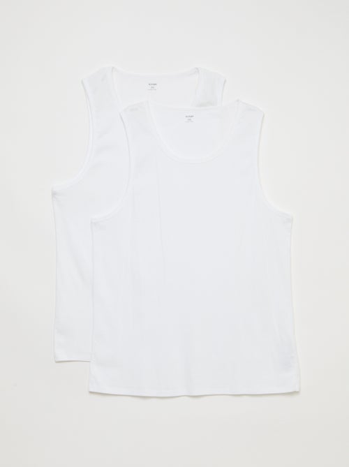 Pack de camisolas de alças em malha jersey - Kiabi