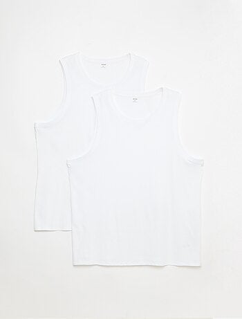 Pack de camisolas de alças em malha jersey