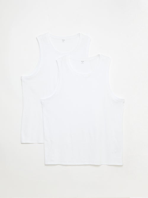 Pack de camisolas de alças em malha jersey - Kiabi