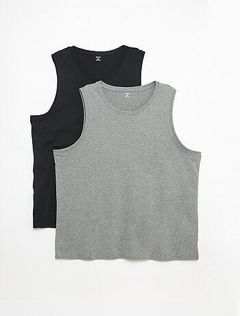 Pack de camisolas de alças em malha jersey