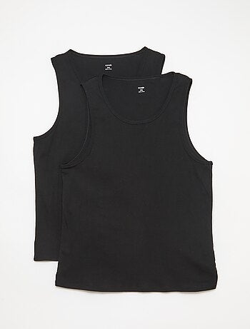 Pack de camisolas de alças em malha jersey