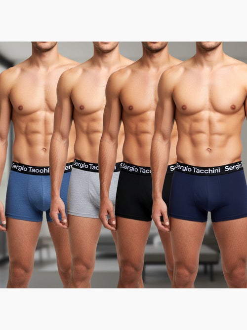 Pack de Cuecas Boxer Homem SERGIO TACCHINI 4 Peças - Kiabi Pack de Cuecas Boxer Homem SERGIO TACCHINI 4 Peças - Kiabi