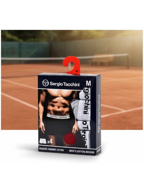 Pack de Cuecas Boxer Homem SERGIO TACCHINI 4 Peças - Kiabi Pack de Cuecas Boxer Homem SERGIO TACCHINI 4 Peças - Kiabi