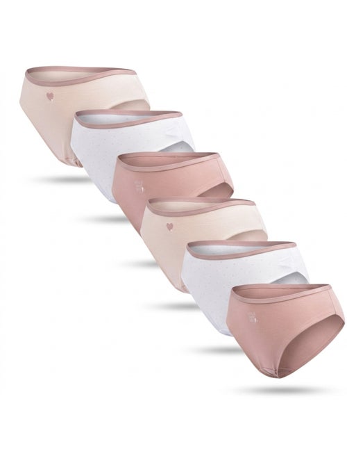 Pack de Cuecas Mulher Algodão – Conjunto de 6 OZABI - Kiabi Pack de Cuecas Mulher Algodão – Conjunto de 6 OZABI - Kiabi