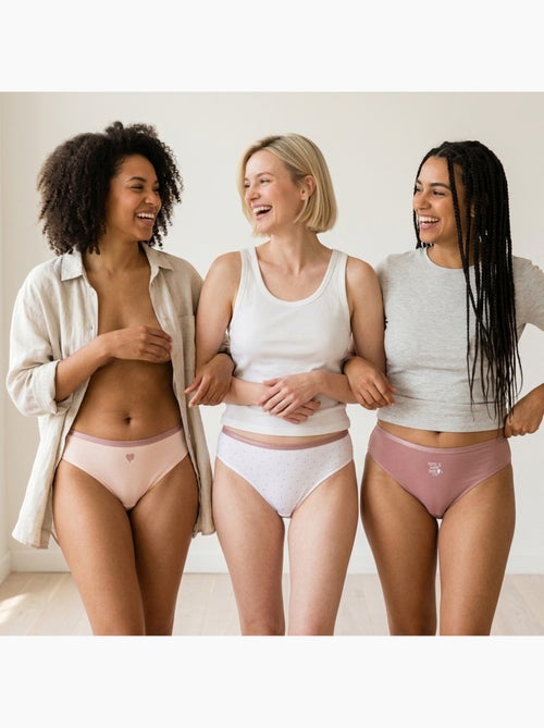 Pack de Cuecas Mulher Algodão – Conjunto de 6 OZABI - Kiabi Pack de Cuecas Mulher Algodão – Conjunto de 6 OZABI - Kiabi