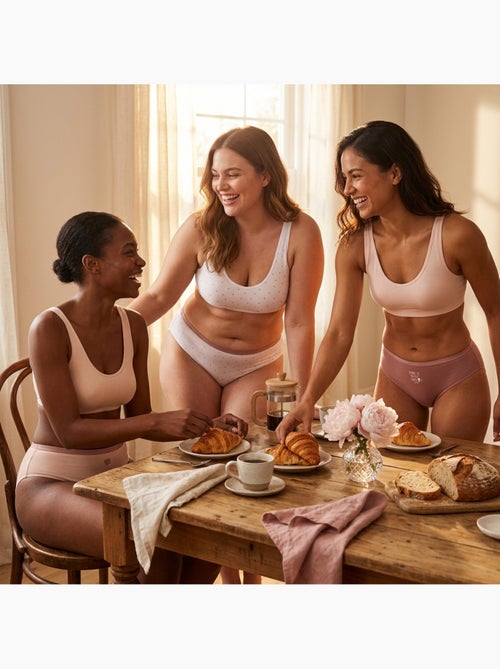 Pack de Cuecas Mulher Algodão – Conjunto de 6 OZABI - Kiabi Pack de Cuecas Mulher Algodão – Conjunto de 6 OZABI - Kiabi