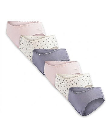 Pack de Cuecas Mulher Algodão – Conjunto de 6 OZABI