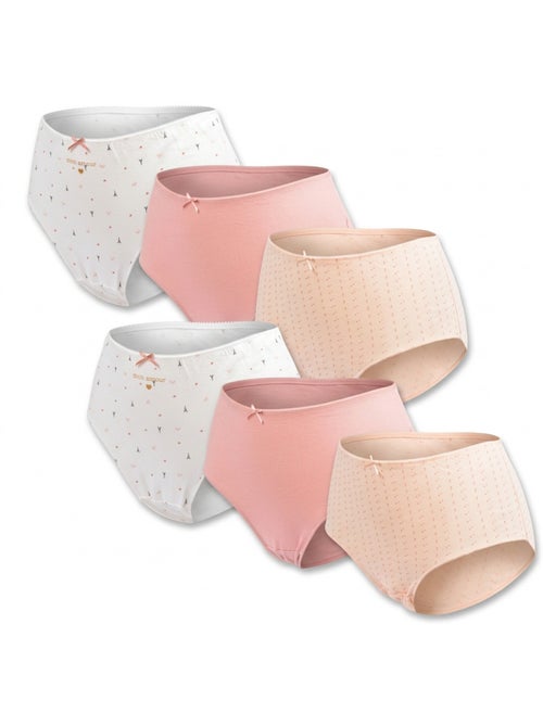 Pack de Cuecas Mulher Cintura Alta Algodão – Conjunto de 6 OZABI - Kiabi Pack de Cuecas Mulher Cintura Alta Algodão – Conjunto de 6 OZABI - Kiabi