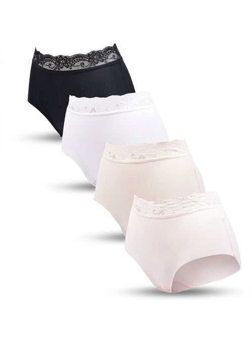 Pack de Cuecas Mulher Modeladora Renda Invisível – 4 Pares OZABI - Kiabi Pack de Cuecas Mulher Modeladora Renda Invisível – 4 Pares OZABI - Kiabi