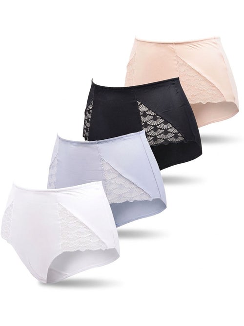 Pack de Cuecas Mulher Modeladora Renda Invisível – 4 Pares OZABI - Kiabi Pack de Cuecas Mulher Modeladora Renda Invisível – 4 Pares OZABI - Kiabi