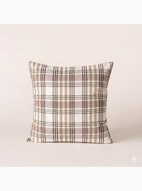 Pack de duas capas de almofada com design tartan e fecho de correr - Gamusi. - Kiabi Pack de duas capas de almofada com design tartan e fecho de correr - Gamusi. - Kiabi