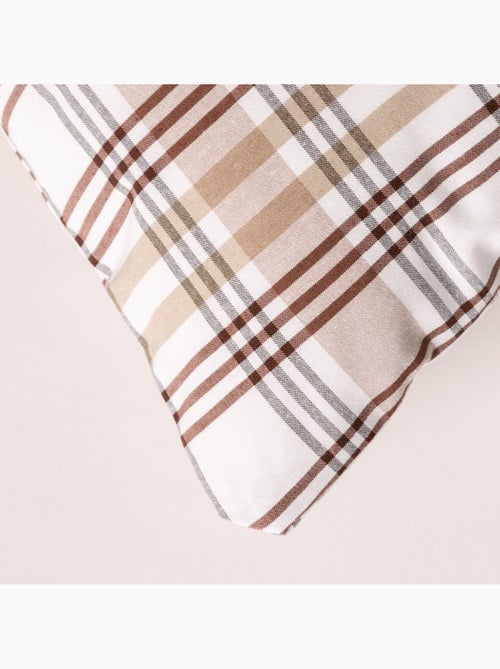 Pack de duas capas de almofada com design tartan e fecho de correr - Gamusi. - Kiabi Pack de duas capas de almofada com design tartan e fecho de correr - Gamusi. - Kiabi