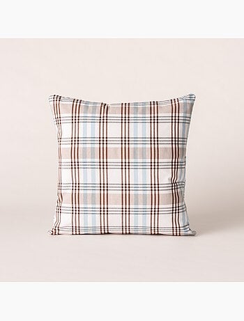 Pack de duas capas de almofada com design tartan e fecho de correr - Gamusi.