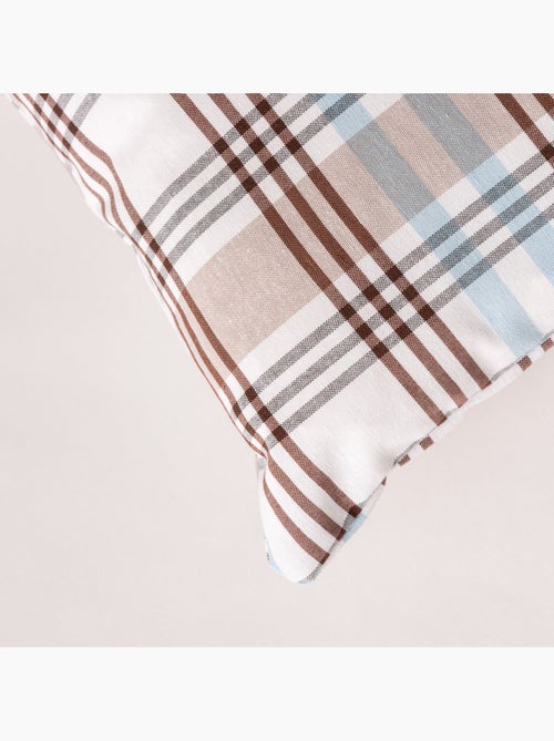 Pack de duas capas de almofada com design tartan e fecho de correr - Gamusi. - Kiabi Pack de duas capas de almofada com design tartan e fecho de correr - Gamusi. - Kiabi